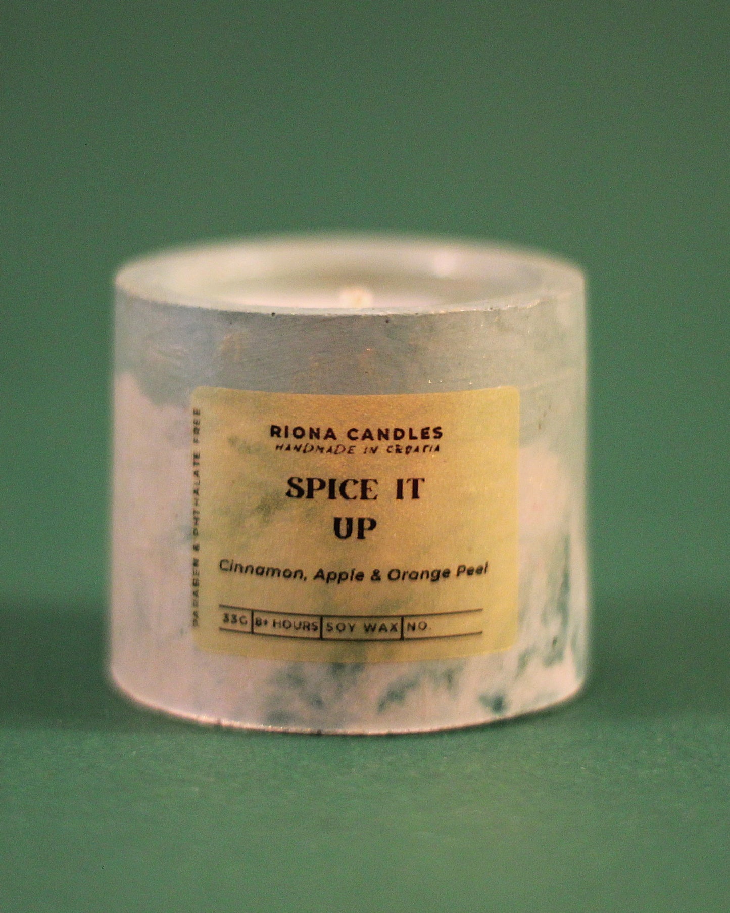 "Spice it up" zelena Božićna svijeća